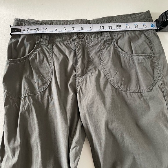 Kuhl Women's Green Convertible Roll-up Hiking or Trail Straight Leg Pants Size 8 - Picture 6 of 9